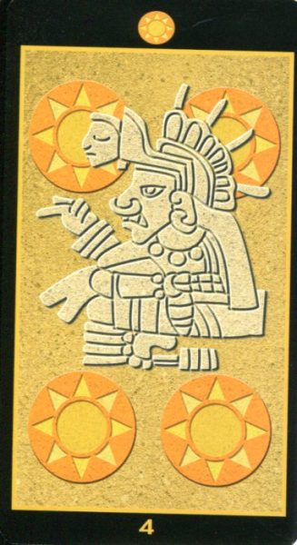 Таро Майя (Mayan Tarot) %% 4 жезлов