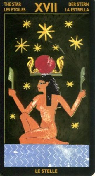 Таро Нефертари царицы красоты I Tarocchi Di Nefertari %% 3 жезлов