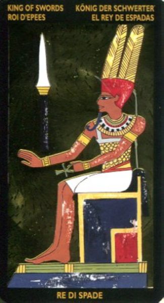 Таро Нефертари царицы красоты I Tarocchi Di Nefertari %% 3 мечей