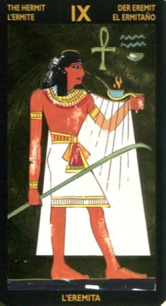 Таро Нефертари царицы красоты I Tarocchi Di Nefertari %% 4 мечей