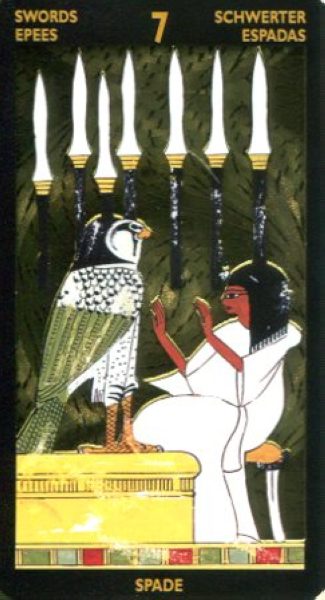 Таро Нефертари царицы красоты I Tarocchi Di Nefertari %% Рыцарь пентаклей