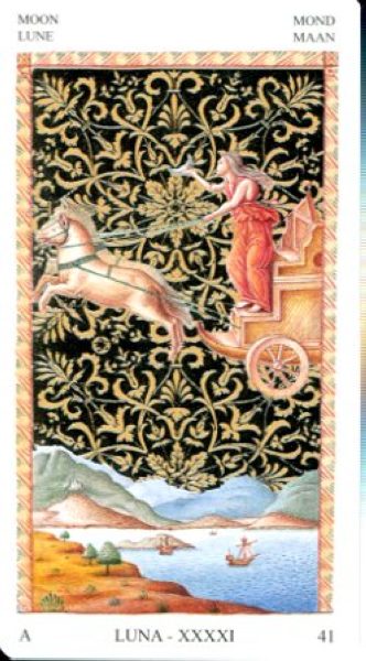Таро Мантеньи Серебряное Пасьянсное (Mantegna Tarot) %% 8 пентаклей