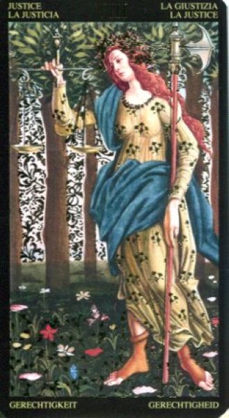 Золотое таро Боттичелли (Golden Botticelli Tarot) %% VIII Сила