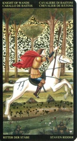 Золотое таро Боттичелли (Golden Botticelli Tarot) %% Рыцарь мечей