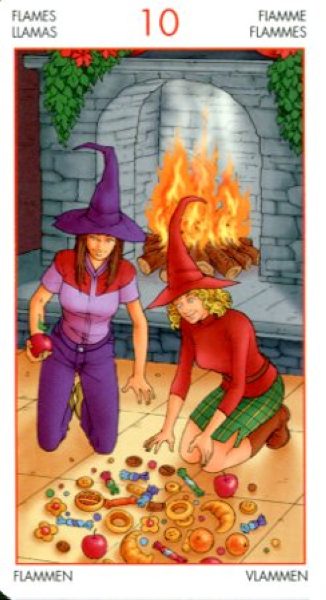 Witchy Tarot. Таро Ведьм (карты + книга «Модная ведьма») %% 10 мечей