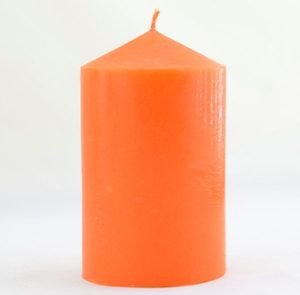 Оранжевая магическая свеча