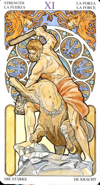 Таро Галерея (Art Nouveau). Старшие Арканы %% XI Справедливость