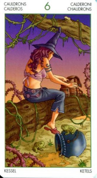 Witchy Tarot. Таро Ведьмы %% 6 чаш