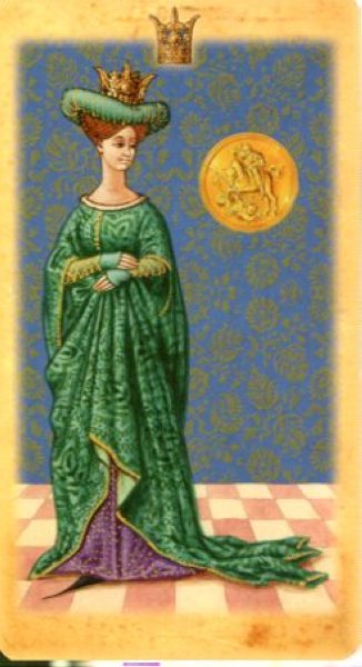 Medieval Tarot. Средневековое Таро %% Королева жезлов