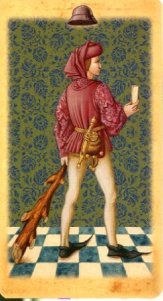 Medieval Tarot. Средневековое Таро %% Паж мечей