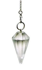 Чакра - прозрачный кристалл на цепочке в мешочке