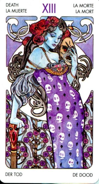 Tarot Art Nouveau (mini). Мини Таро Галерея %% XIII Смерть