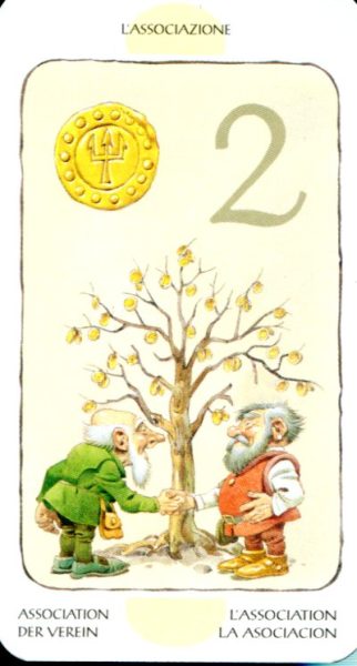 Tarot of the Gnomes. Таро Гномов (мини) %% XV Дьявол