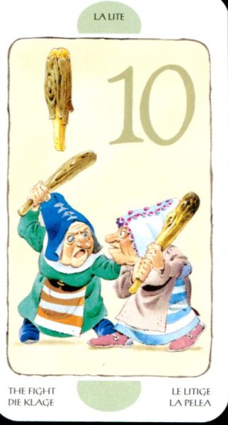 Tarot of the Gnomes. Таро Гномов (мини) %% 2 жезлов