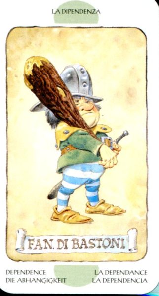 Tarot of the Gnomes. Таро Гномов (мини) %% 3 жезлов