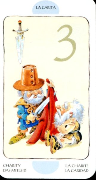 Tarot of the Gnomes. Таро Гномов (мини) %% 9 жезлов