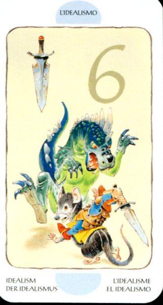 Tarot of the Gnomes. Таро Гномов (мини) %% Рыцарь жезлов