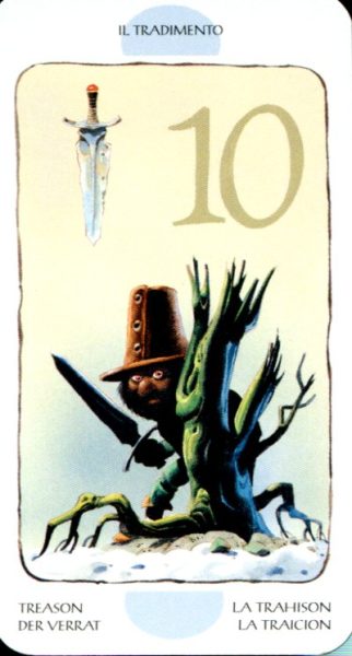 Tarot of the Gnomes. Таро Гномов (мини) %% 2 мечей