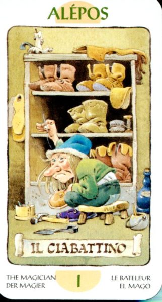 Tarot of the Gnomes. Таро Гномов (мини) %% 8 мечей