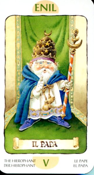 Tarot of the Gnomes. Таро Гномов (мини) %% Рыцарь мечей