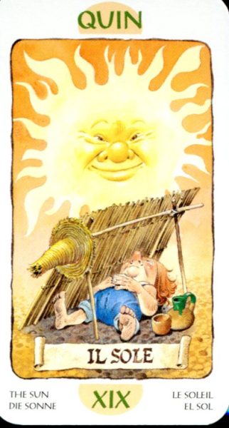 Tarot of the Gnomes. Таро Гномов (мини) %% Рыцарь пентаклей