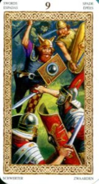 Tarot of Druids. Таро Друидов (мини) %% 9 пентаклей