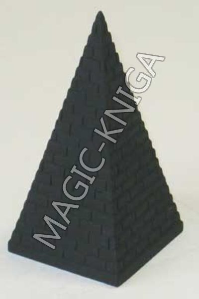 Шунгитовая Пирамида ребристая, 7 см %% 