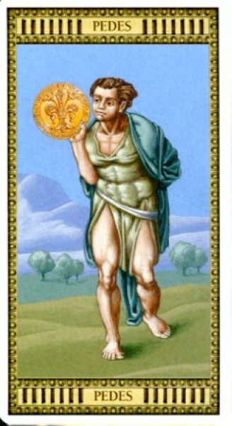 Таро «Микеланджело» (Michelangelo Tarot) %% Рыцарь жезлов