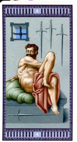 Таро «Микеланджело» (Michelangelo Tarot) %% 5 пентаклей