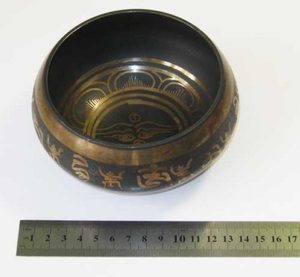 Поющая чаша. Тибетский орнамент, d=13см