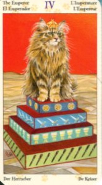 Tarot of Pagan Cats. Таро Языческих кошек (мини) %% IV Император