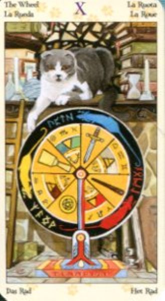 Tarot of Pagan Cats. Таро Языческих кошек (мини) %% X Колесо фортуны