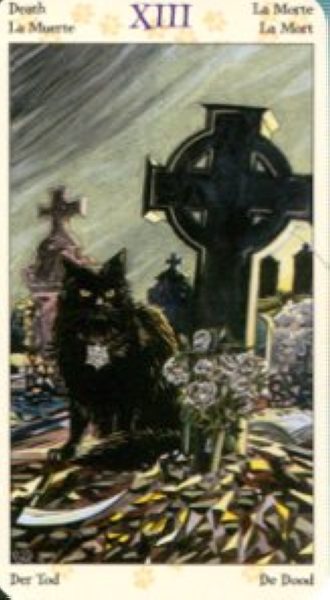 Tarot of Pagan Cats. Таро Языческих кошек (мини) %% XIII Смерть