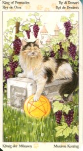 Tarot of Pagan Cats. Таро Языческих кошек (мини) %% Король жезлов