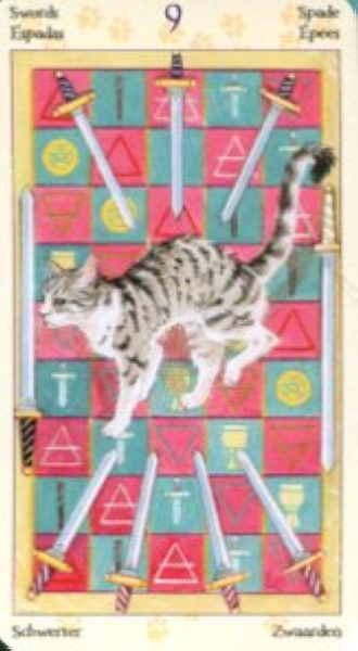 Tarot of Pagan Cats. Таро Языческих кошек (мини) %% 9 пентаклей