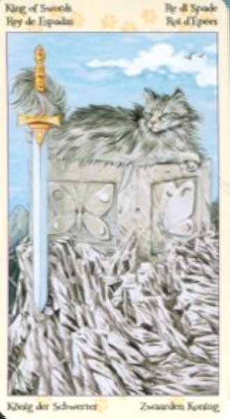 Tarot of Pagan Cats. Таро Языческих кошек (мини) %% Король пентаклей
