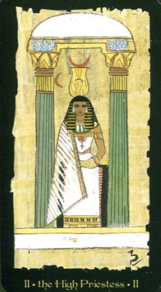 Egyptian Tarot. Египетское Таро (Старшие Арканы) %% II Жрица