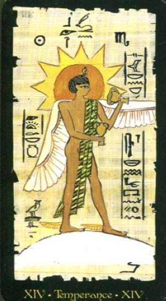 Egyptian Tarot. Египетское Таро (Старшие Арканы) %% XIV Умеренность