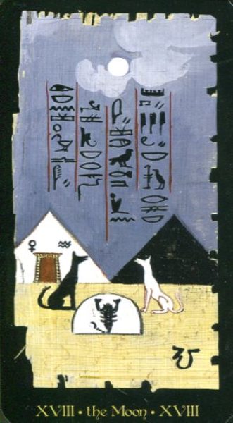 Egyptian Tarot. Египетское Таро (Старшие Арканы) %% XVIII Луна