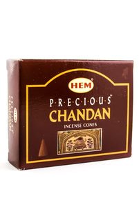 Благовония HEM Драгоценный Чандан (Precious Chandan) 10 конусов