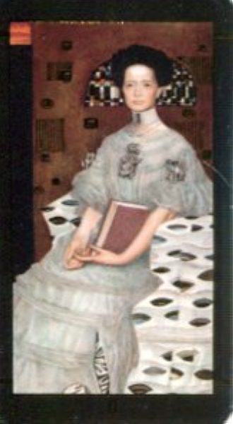 Мини Таро Климта. Klimt Tarot. Позолоченное %% II Жрица