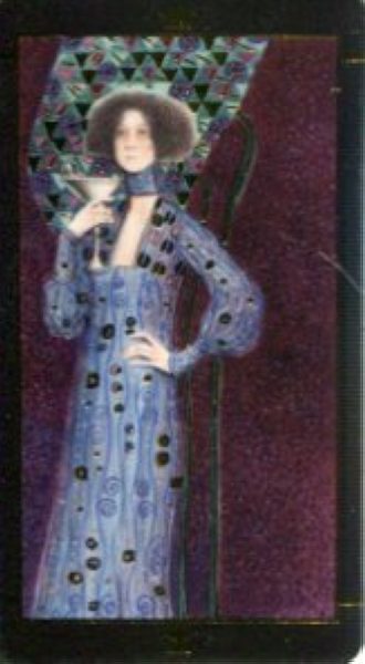 Мини Таро Климта. Klimt Tarot. Позолоченное %% Королева чаш