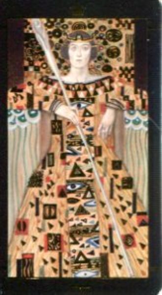 Мини Таро Климта. Klimt Tarot. Позолоченное %% Король мечей