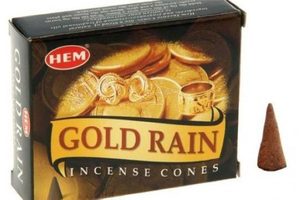 Благовония HEM Золотой Дождь (Gold Rain) 10 конусов