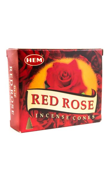 Благовония HEM Красная Роза (Red Rose) 10 конусов %% обложка 4