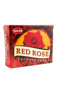 Благовония HEM Красная Роза (Red Rose) 10 конусов