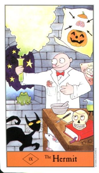 Halloween Tarot (Хэллоуин таро) %% IX Отшельник