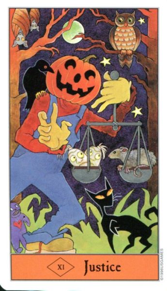 Halloween Tarot (Хэллоуин таро) %% XI Справедливость