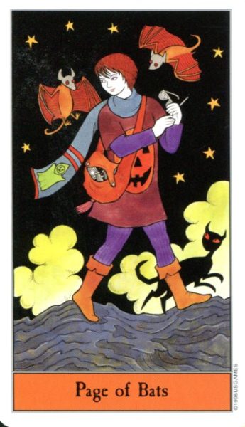 Halloween Tarot (Хэллоуин таро) %% Паж мечей