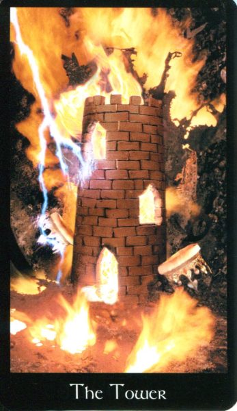 Modern Medieval Tarot (Современное Средневековое Таро) %% XVI Башня